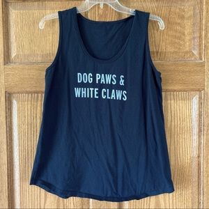 $1 Casual “Dog Paws & White Claws” Tank Top (BUNDLE ONLY)